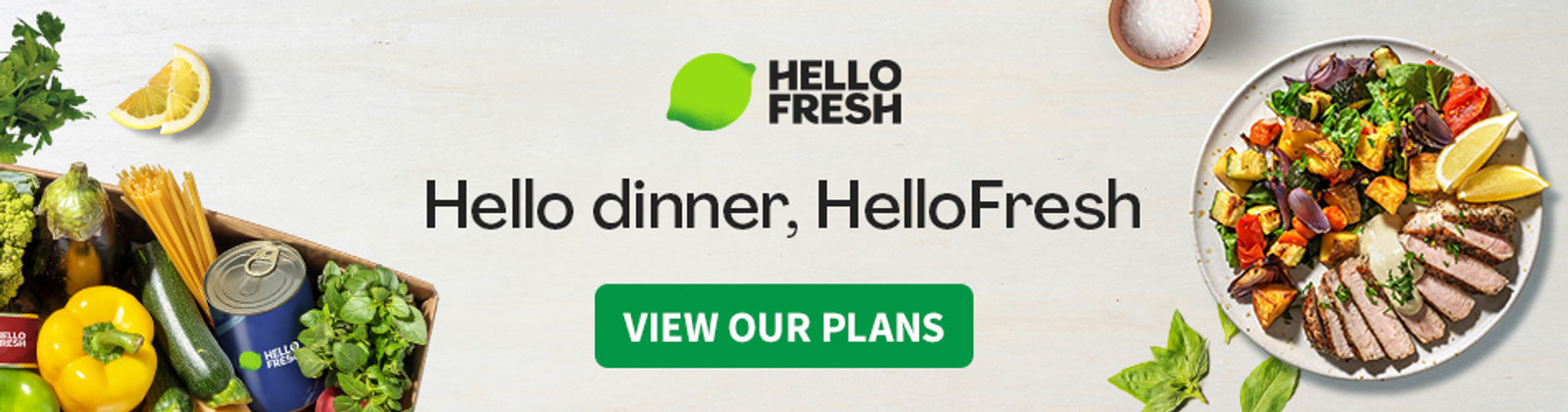 Hello dinner, HelloFresh, View our Plans